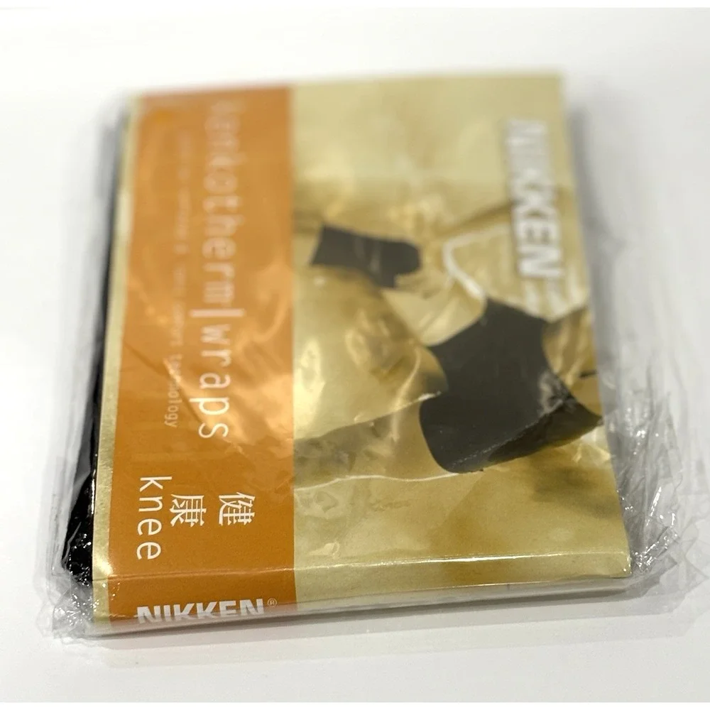 Nikken KenkoTherm Knee Wrap Large Black #1834 Far Infrared Ionic Support
